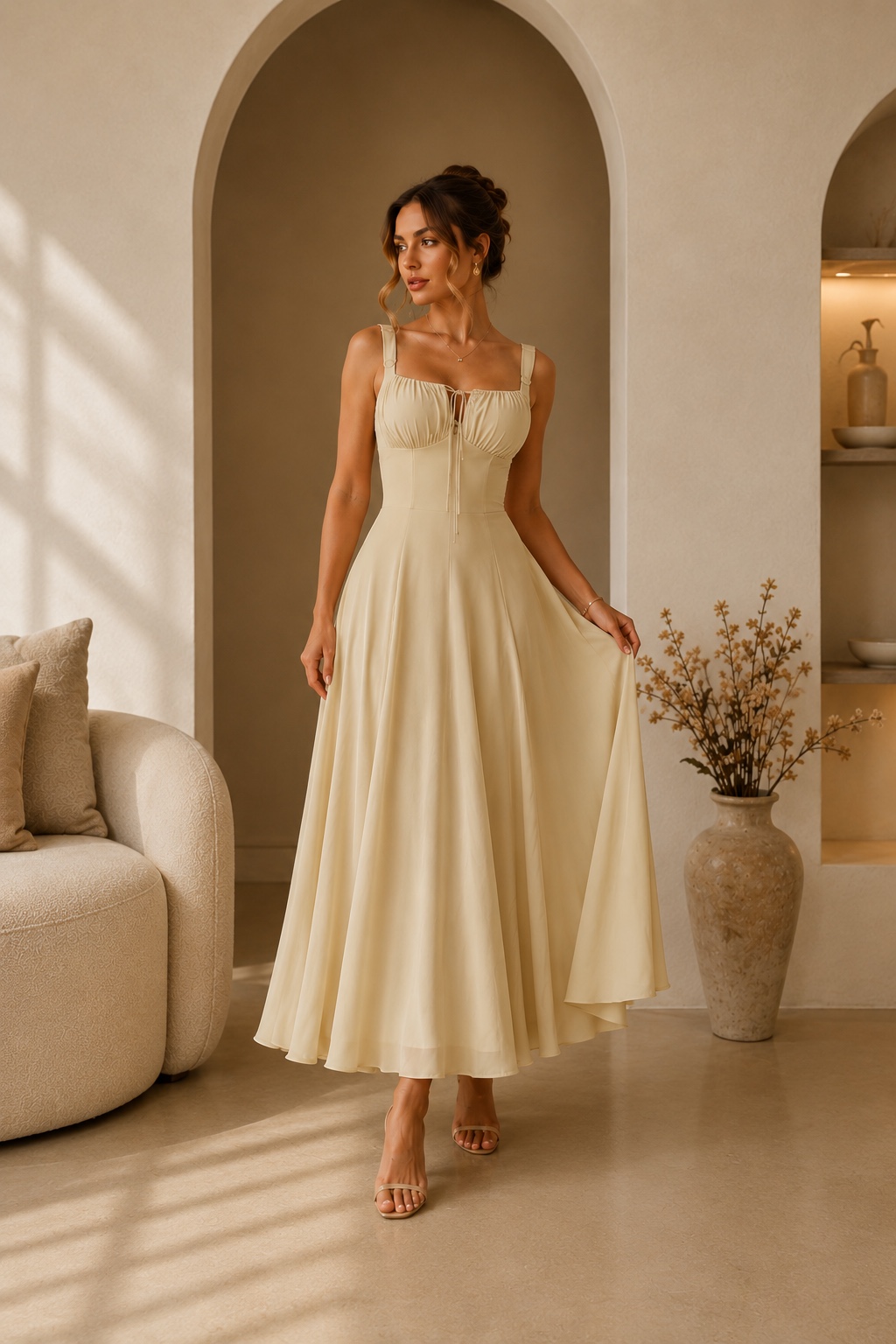 Elegant Neutral Summer Dress Inspo for Your Next Vacation