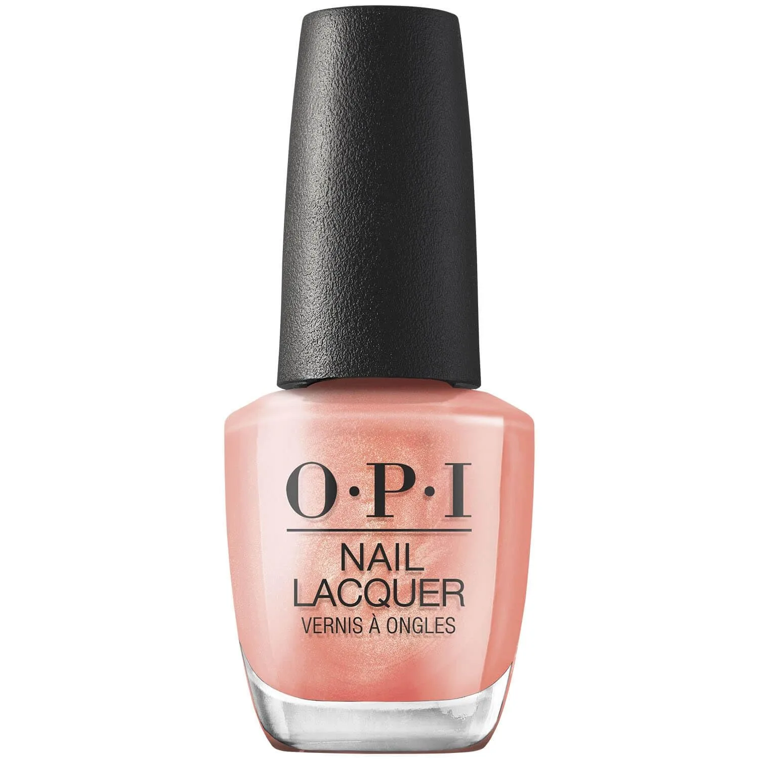 OPI Nail Lacquer bottle, classic chip-resistant formula in crème, shimmer, or glitter finish for salon manicures