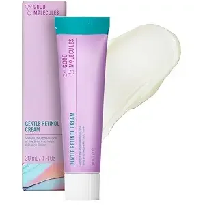 Good Molecules Gentle Retinol Cream, Retinol Night Cream for Face, 1 fl oz